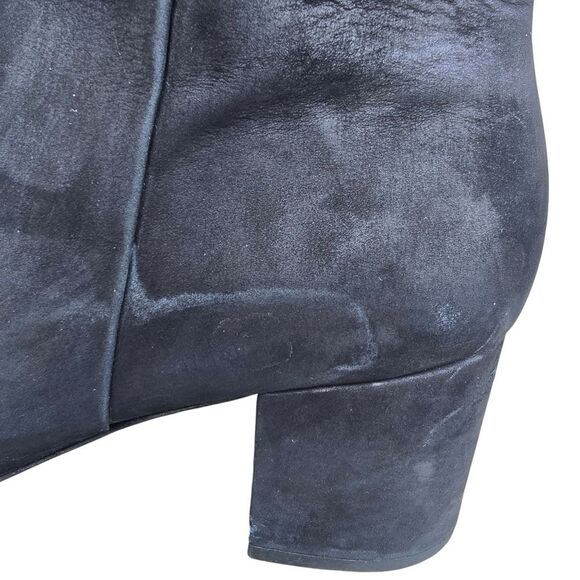 Schutz Women's Black Suede Booties Block Heel size EU 39 / US 9 - Picture 3 of 11